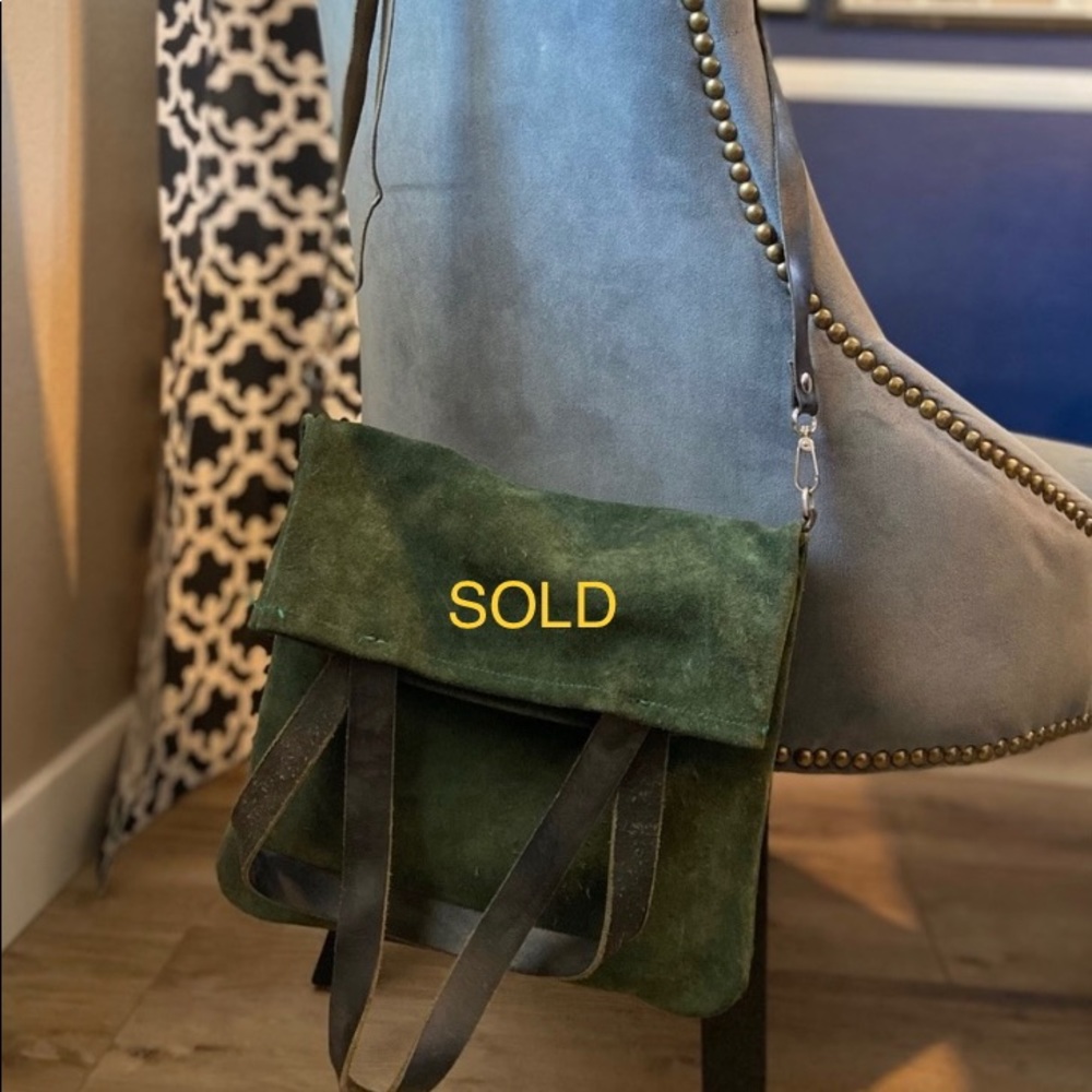 Suede Sauti Bags and Cases crossbody bag.